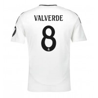 Camiseta Real Madrid Federico Valverde #8 Primera Equipación Replica 2024-25 mangas cortas